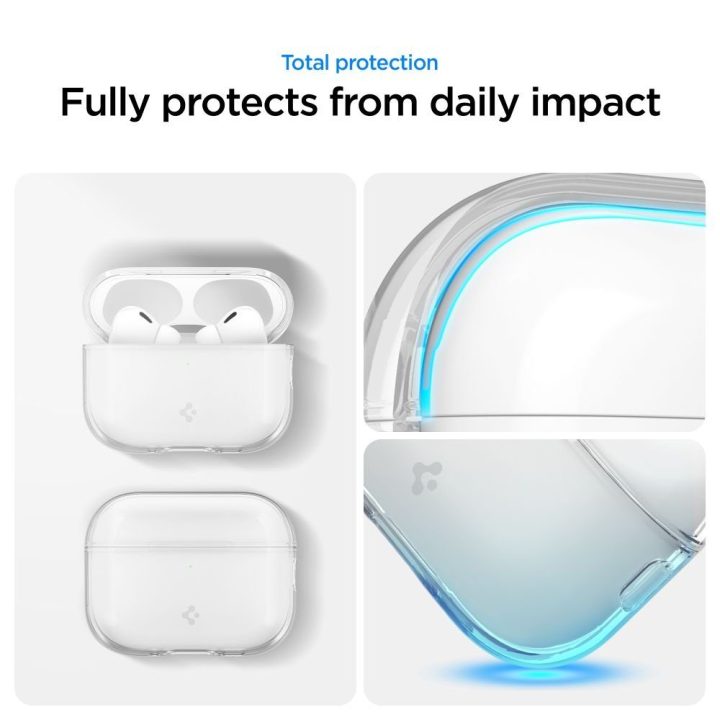 AirPods Pro 3 dėklas skaidrus Spigen