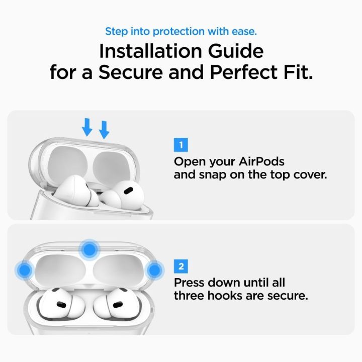AirPods Pro 3 dėklas skaidrus Spigen