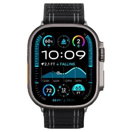 Dirželis Apple Watch 44 / 45 / 46 / 49 mm juodas Spigen