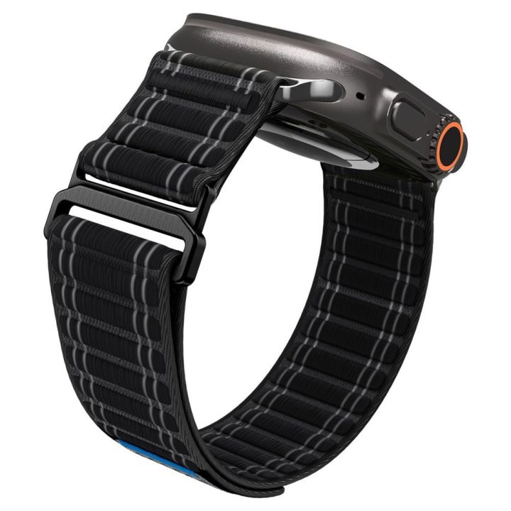 Dirželis Apple Watch 44 / 45 / 46 / 49 mm juodas Spigen