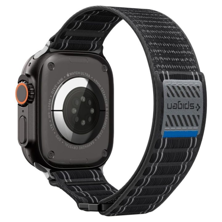 Dirželis Apple Watch 44 / 45 / 46 / 49 mm juodas Spigen