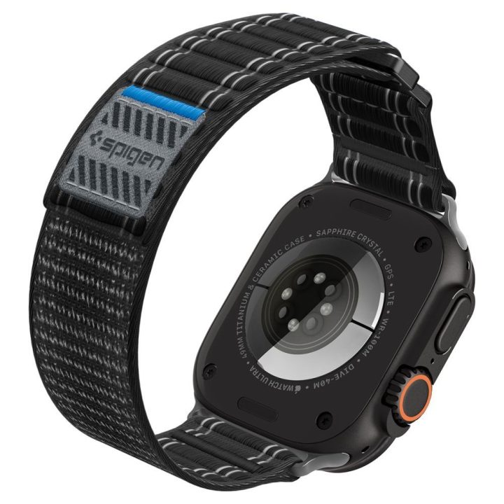 Dirželis Apple Watch 44 / 45 / 46 / 49 mm juodas Spigen