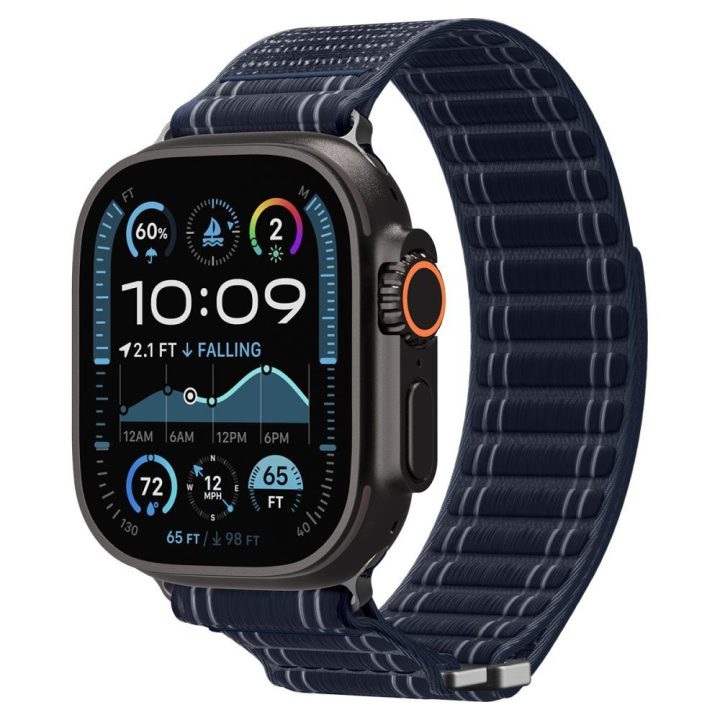 Dirželis Apple Watch 44 / 45 / 46 / 49 mm tamsiai mėlynas Spigen
