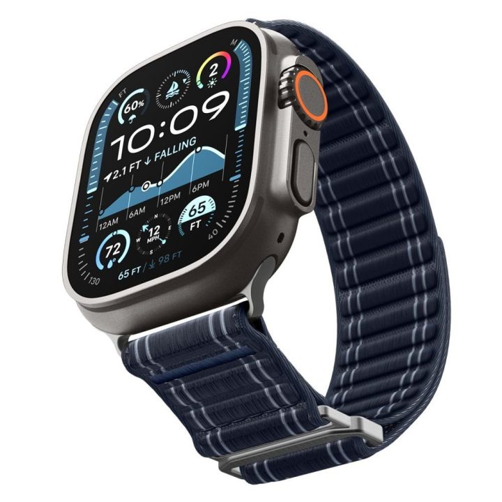 Dirželis Apple Watch 44 / 45 / 46 / 49 mm tamsiai mėlynas Spigen