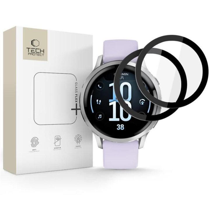 Garmin Venu 4 41 mm grūdintas stiklas 2 vnt. Glass Flex+