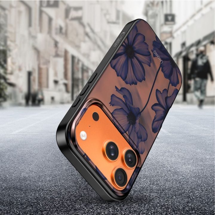 iPhone 17 Pro dėklas rudas violetinis Lamano