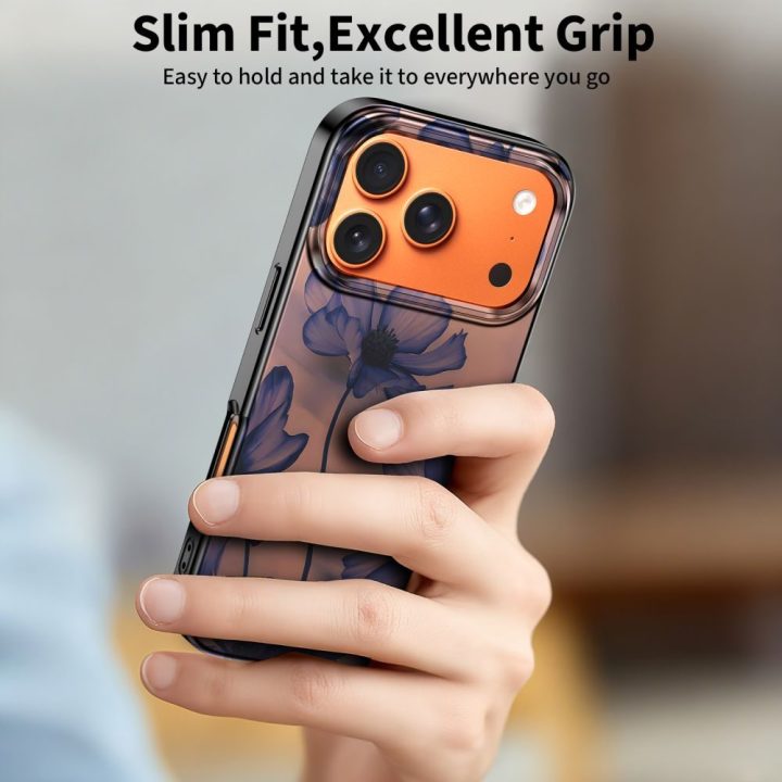iPhone 17 Pro dėklas rudas violetinis Lamano