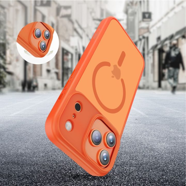 iPhone 17 Pro dėklas oranžinis MagMat