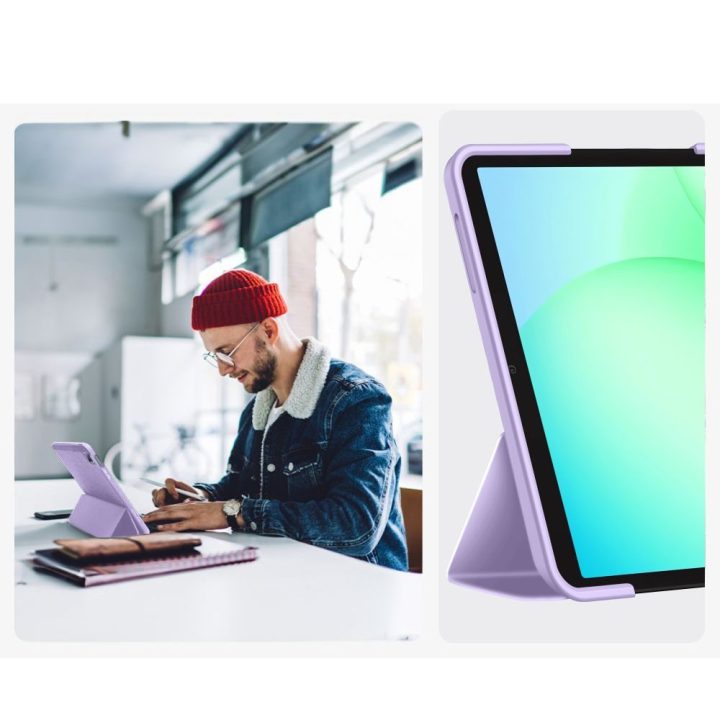 Samsung Galaxy Tab A9 / A11 8.7 dėklas violetinis TechProtect