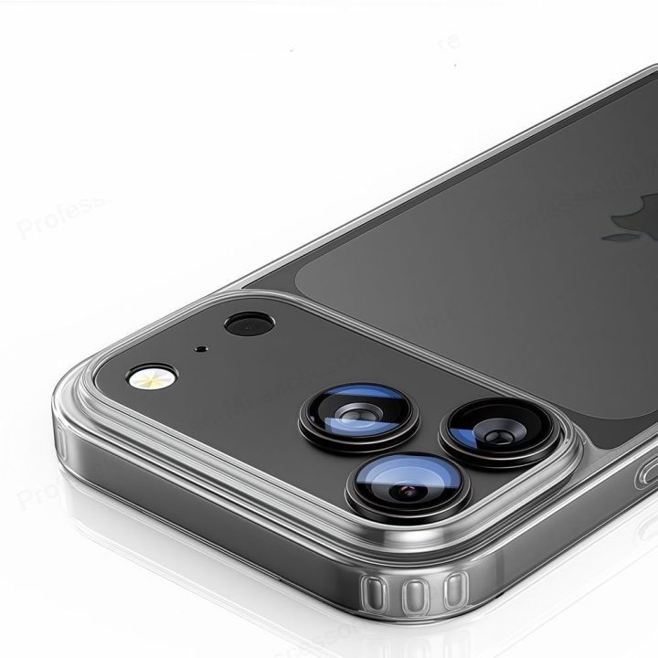 iPhone 17 Pro Max kameros stikliukas oranžinis Camfull