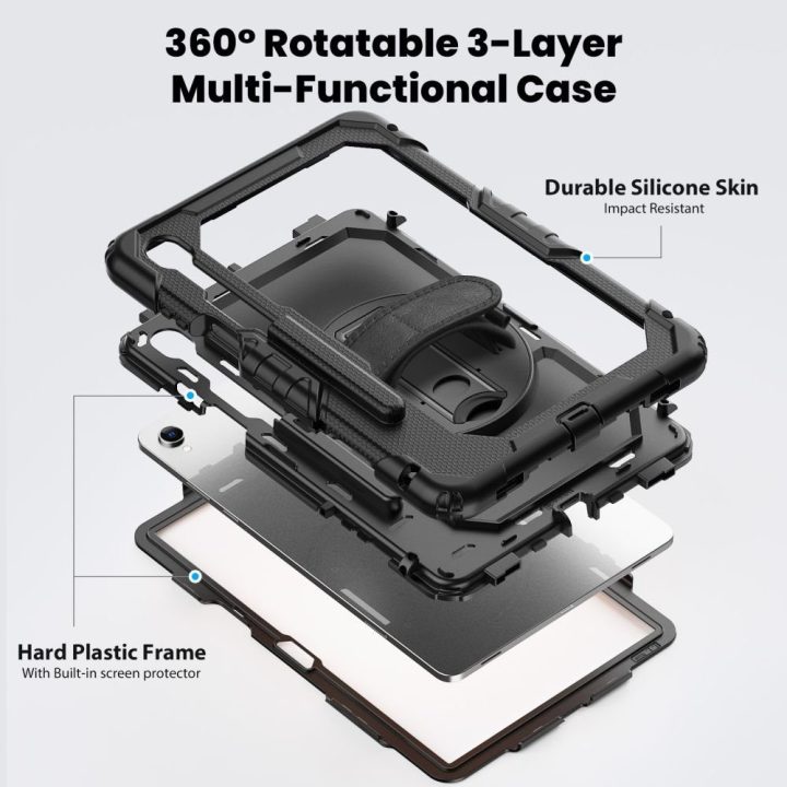 Samsung Galaxy Tab S11 11.0 dėklas juodas Solid Case