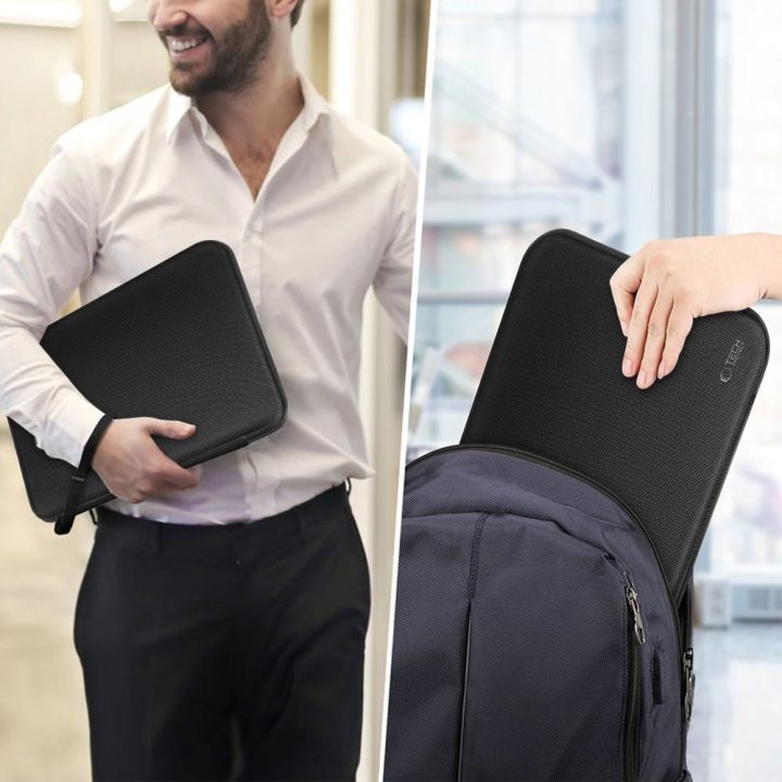 Dėklas nešiojamam kompiuteriui 15–16 colių juodas Hardpouch