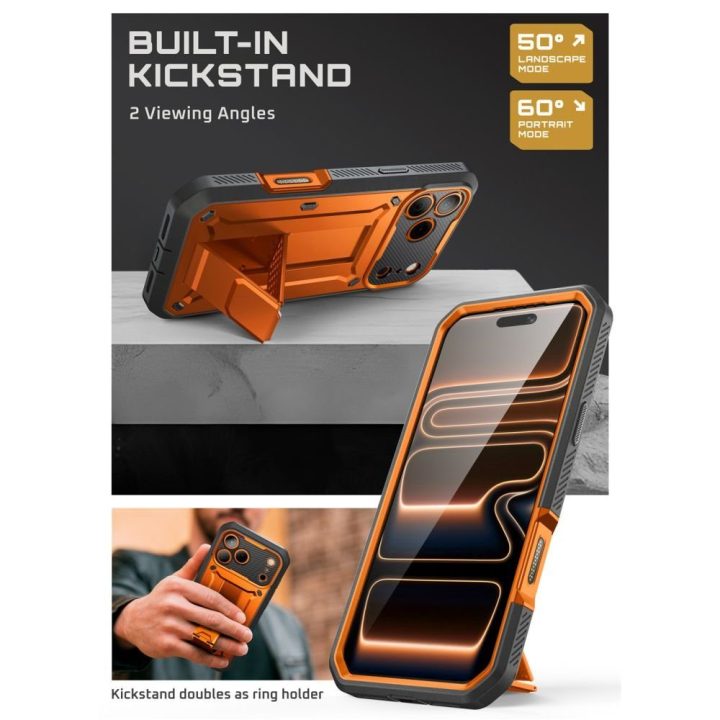 iPhone 17 Pro Max dėklas oranžinis Supcase