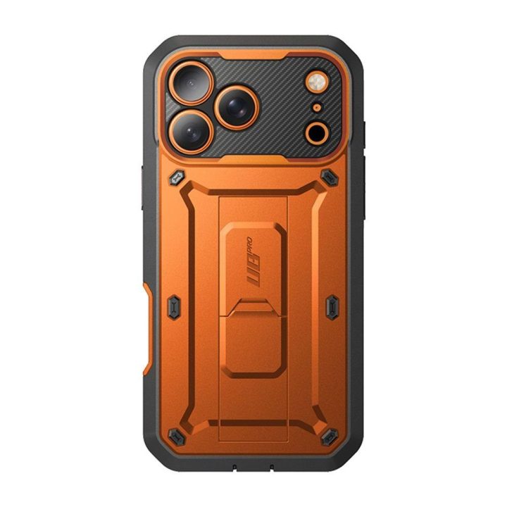 iPhone 17 Pro Max dėklas oranžinis Supcase