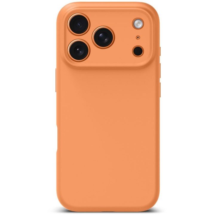iPhone 17 Pro Max silikoninis dėklas su MagSafe oranžinis