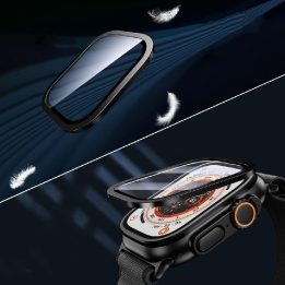 Apple Watch Ultra 49 mm grūdintas stiklas 2 vnt. sidabrinis ir juodas