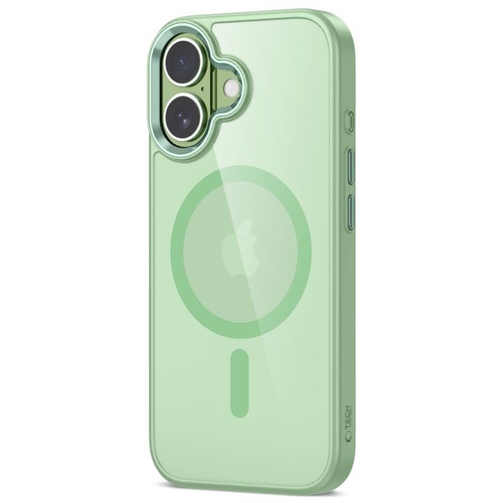 iPhone 17 telefono dėklas permatomas žalias MagMat