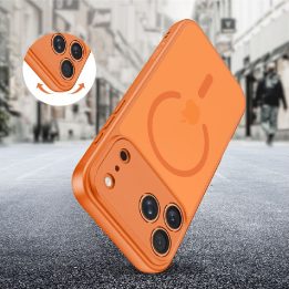 iPhone 17 Pro Max telefono dėklas oranžinis BasicMag