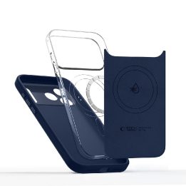 iPhone 17 Pro dėklas MagSafe tamsiai mėlynas Uniq