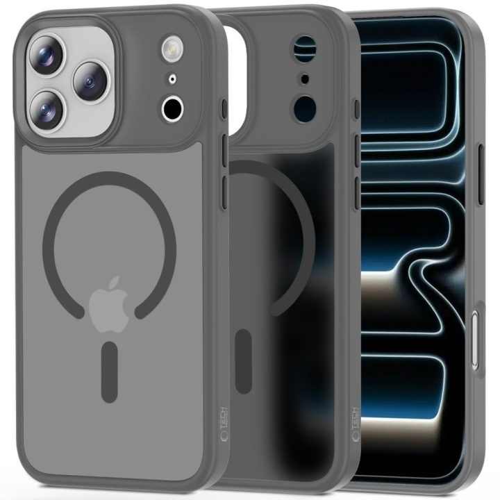 iPhone 17 Pro Max dėklas pilkas MagMat