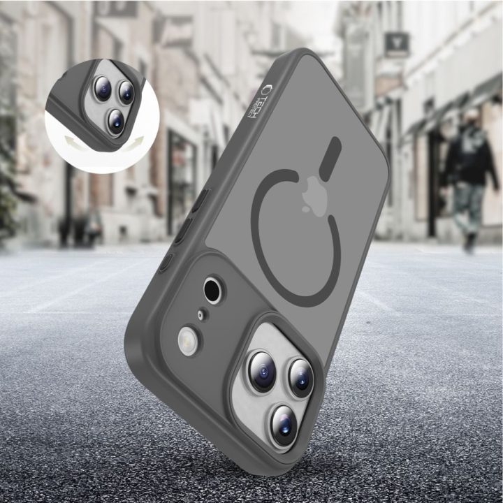iPhone 17 Pro Max dėklas pilkas MagMat
