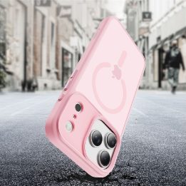 iPhone 17 Pro dėklas rožinis MagMat