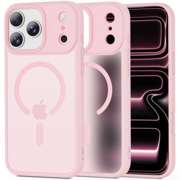 iPhone 17 Pro dėklas rožinis MagMat