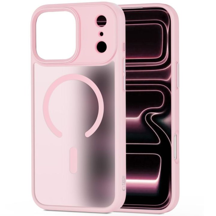 iPhone 17 Pro dėklas rožinis MagMat