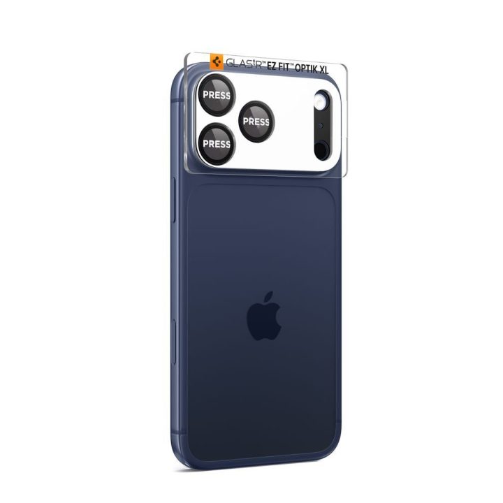 iPhone 17 Pro kameros stikliukas juodas Spigen