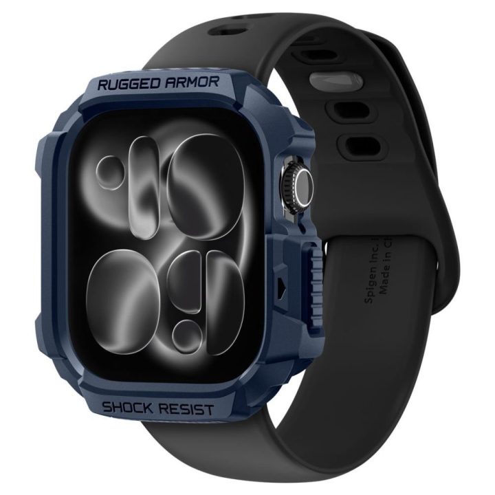 Apple Watch 42 mm dėklas tamsiai mėlynas Spigen