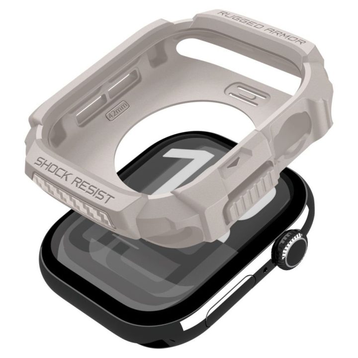 Apple Watch 42 mm dėklas smėlio spalvos Spigen