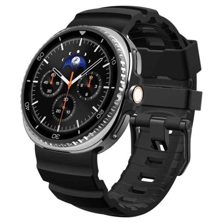 Dirželis Samsung Galaxy Watch 40/44/46 mm juodas Spigen