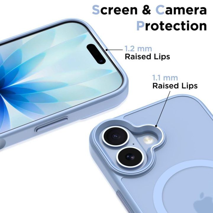 iPhone 17 telefono dėklas mėlynas MagMat