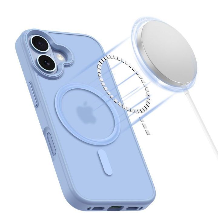 iPhone 17 telefono dėklas mėlynas MagMat