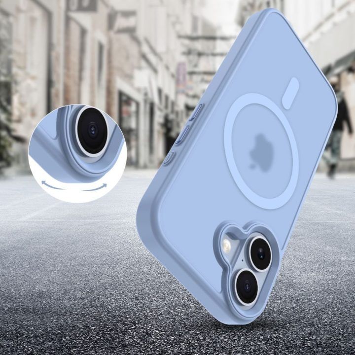 iPhone 17 telefono dėklas mėlynas MagMat