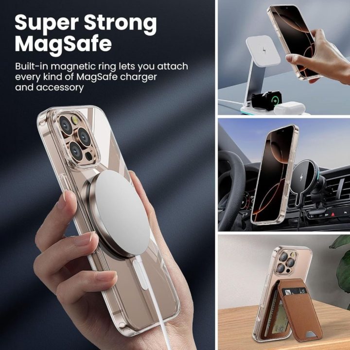 iPhone 16 Pro Max telefono dėklas skaidrus TP Flex