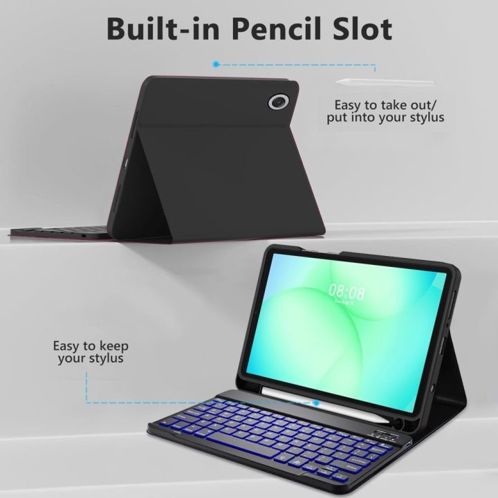 Samsung Galaxy Tab A9 / A11 8.7 dėklas juodas SC Pen Case
