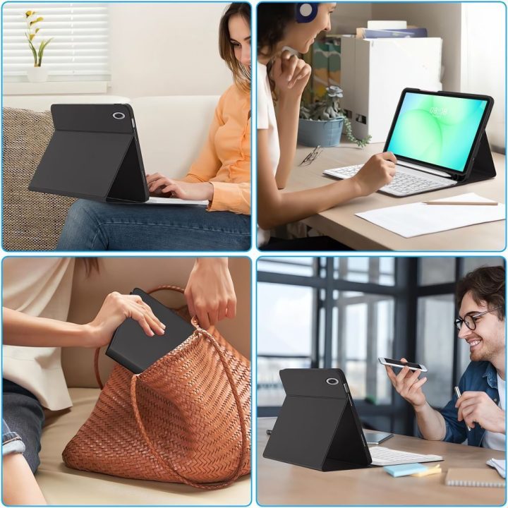 Samsung Galaxy Tab A9 / A11 8.7 dėklas juodas SC Pen Case