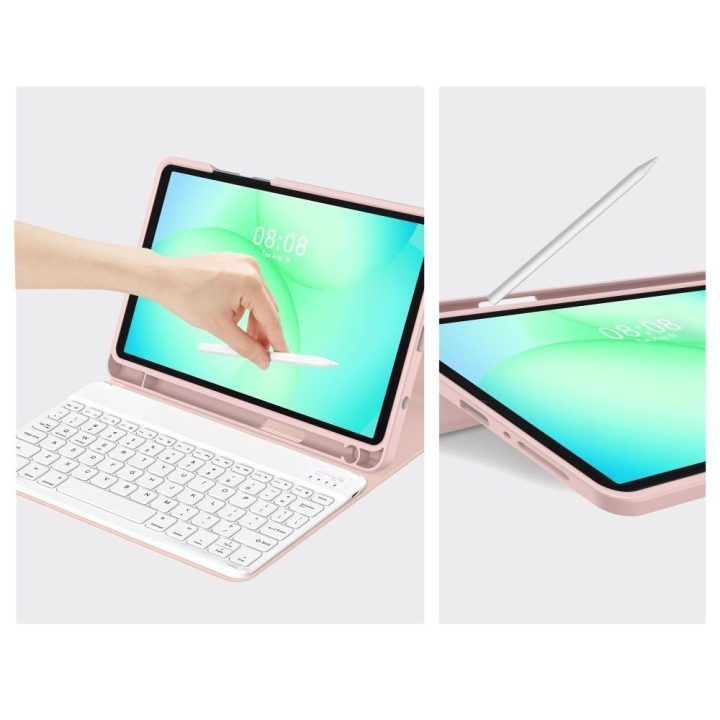 Samsung Galaxy Tab A9 / A11 8.7 dėklas rožinis SC Pen Case