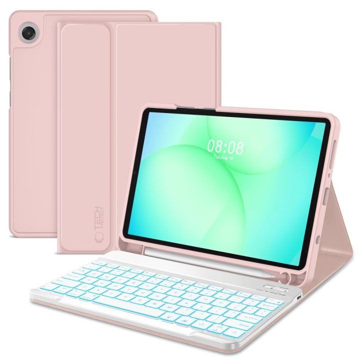 Samsung Galaxy Tab A9 / A11 8.7 dėklas rožinis SC Pen Case