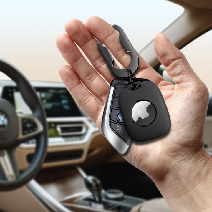 Dėklas Apple AirTag juodas Velar
