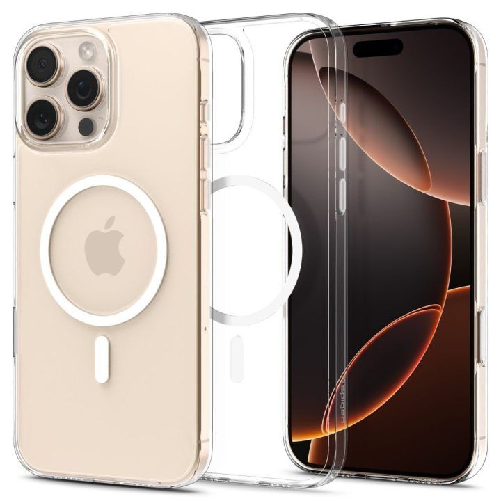iPhone 16 Pro Max dėklas skaidrus su MagSafe Spigen