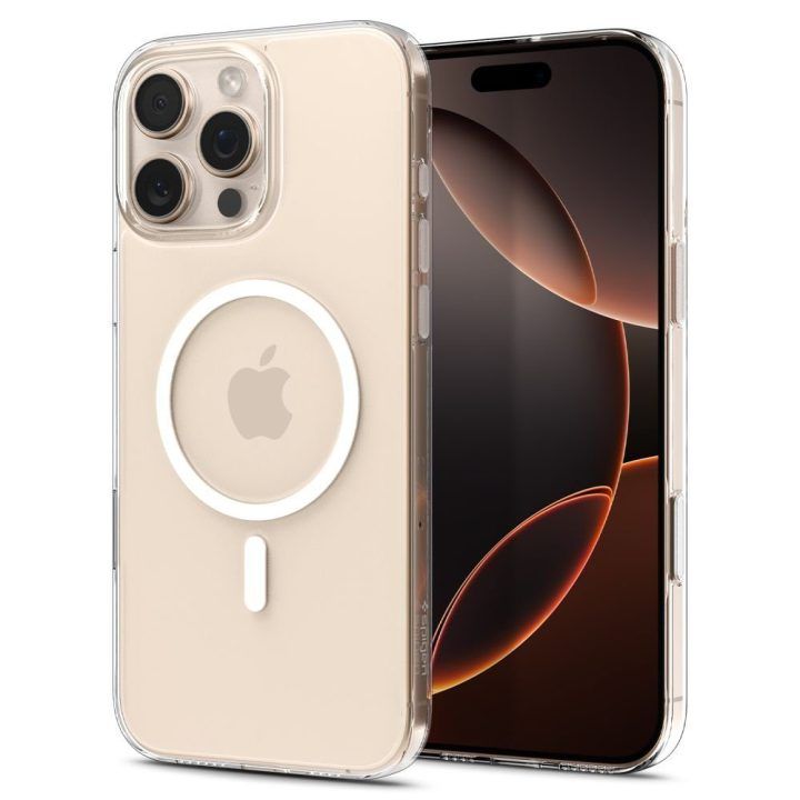 iPhone 16 Pro Max dėklas skaidrus su MagSafe Spigen