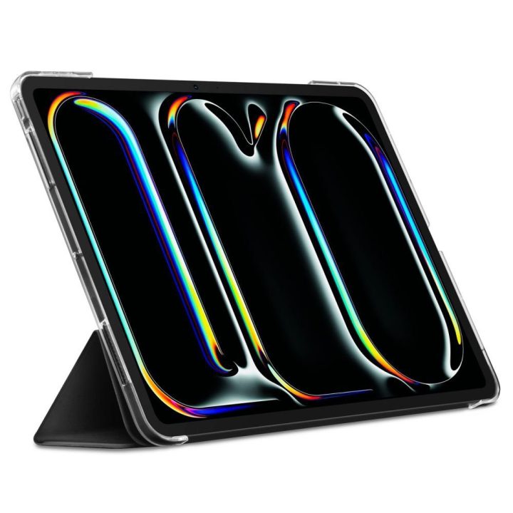 iPad Pro 13 dėklas Liquid Air Folio juodas Spigen