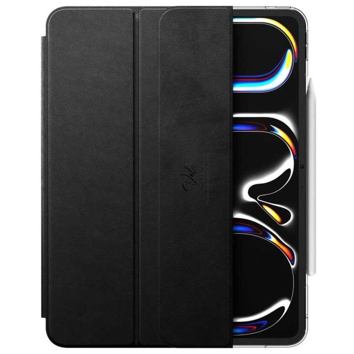 iPad Pro 13 dėklas Liquid Air Folio juodas Spigen