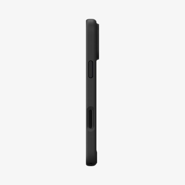 iPhone 17 Pro dėklas juodas ir oranžinis Spigen