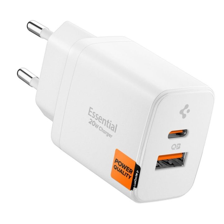Įkroviklis sieninis 20 W baltas Spigen
