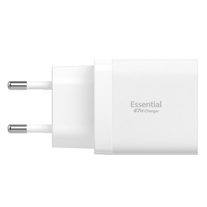 Įkroviklis sieninis USB-C 47 W baltas Spigen
