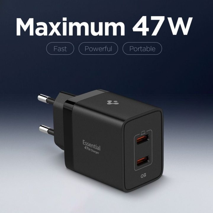 Įkroviklis USB-C 47 W juodas Spigen