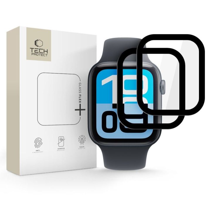 Apple Watch 44 mm grūdintas stiklas 2 vnt. Flex+